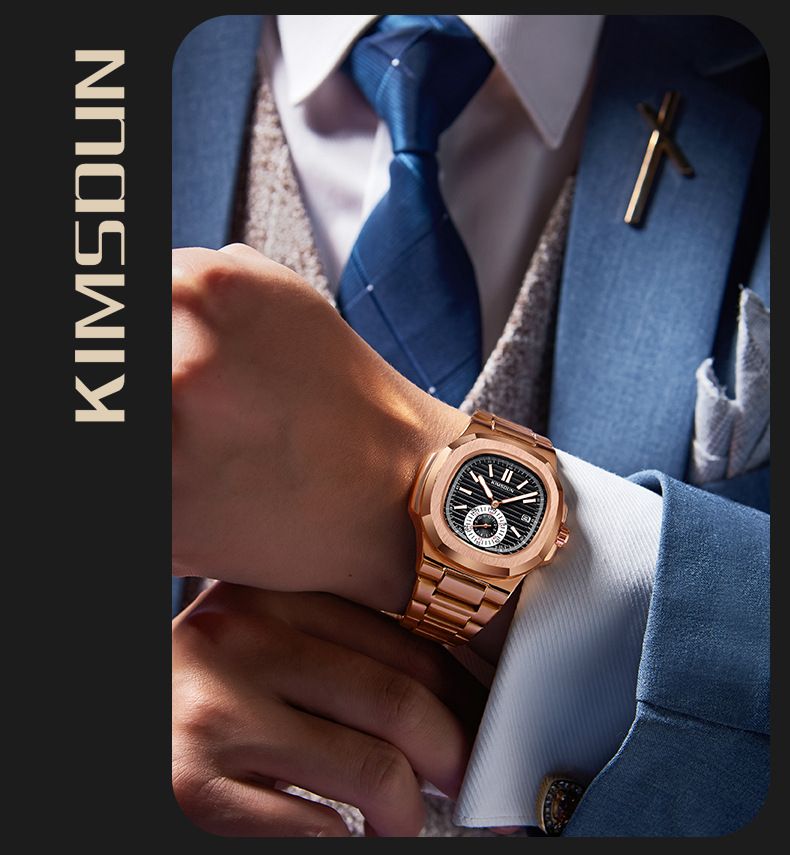 Edelstahl herren uhr Mode Wasserdicht quarzuhr herren uhr_voghion.com