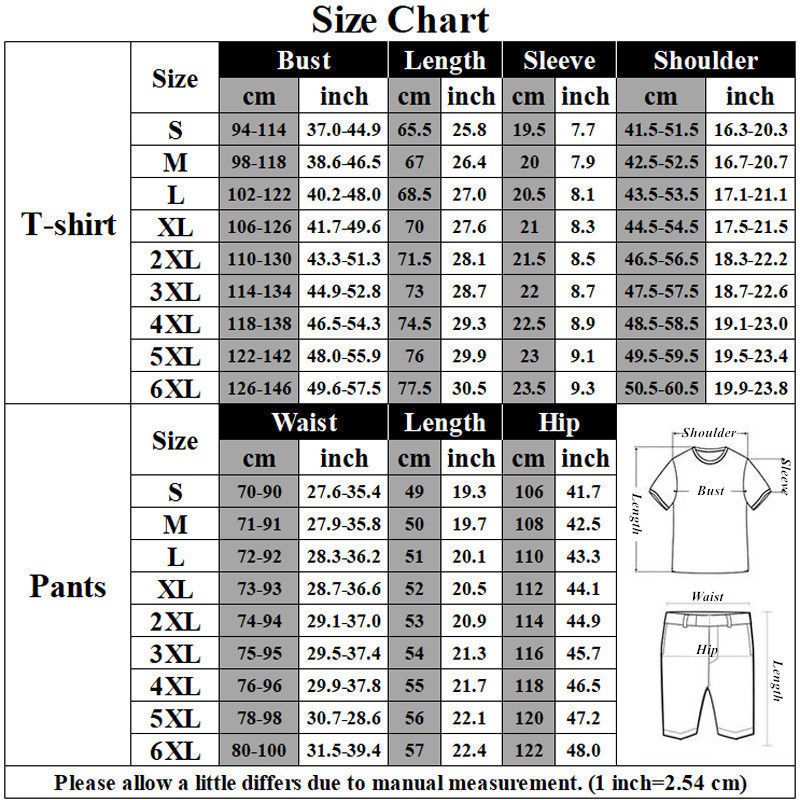 2025 Yama New 3D Printed Men's Crew Neck Short Sleeve Casual T-Shirt Set For Men_voghion.com