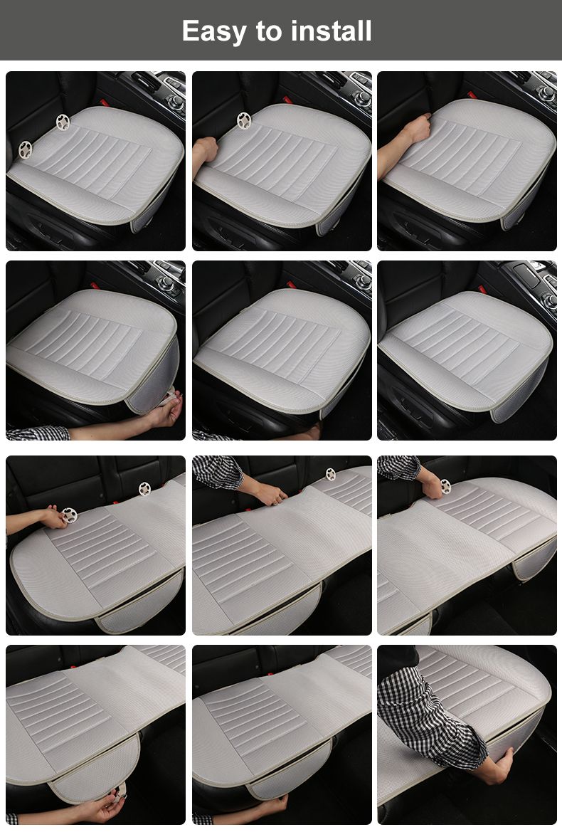 Ultra- Protection Single Without Backrest Breathable Ice Silk Car Seat Cover For Most Four-Door Sedan&SUV_voghion.com