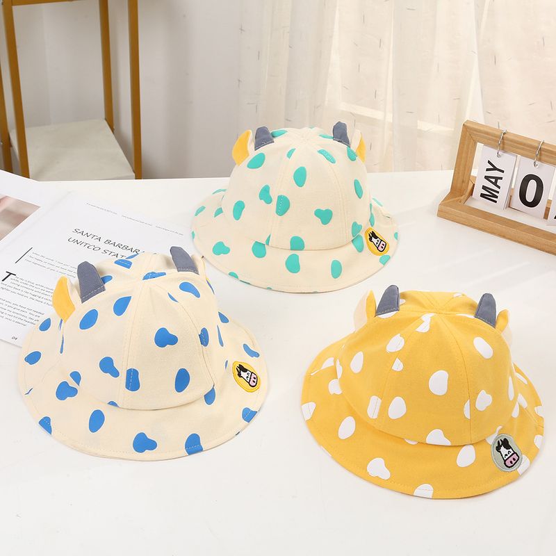 Baby Frühling/Sommer dünner Fischerhut im süßen Polka Dot-Reisehut, Unisex-Sonnenhut für Jungen und Mädchen_voghion.com