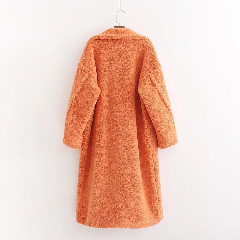 Nuova collezione autunno e inverno in cotone, giacca in lana d'agnello in stile famoso su internet, cappotto medio-lungo da donna, cotone_voghion.com