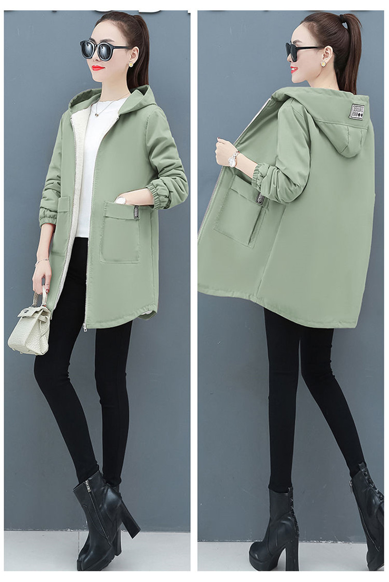 Women Winter Coat 2022 New Korean Oversized Loose Hooded Jacket Autumn Casual Plus Veet Female Fleece Lining Windbreake_voghion.com
