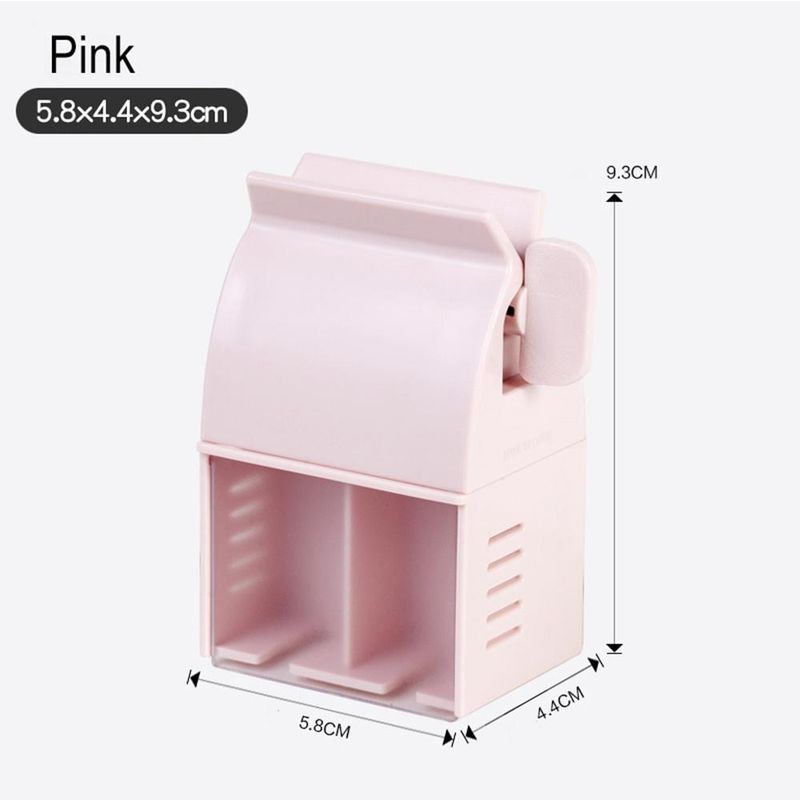 2er-Set Zahnbürstenhalter mit praktischem Tubenausdrücker zur Wandmontage – spurlos entfernbarer Zahnbürstenständer fürs Badezimmer_voghion.com