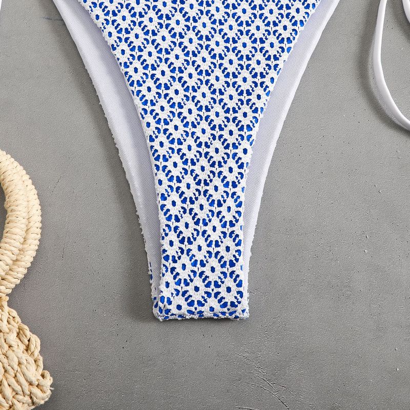 2025 Two-Piece Swimsuit Sexy Halter Tie Bikini Swimwear For Women_voghion.com