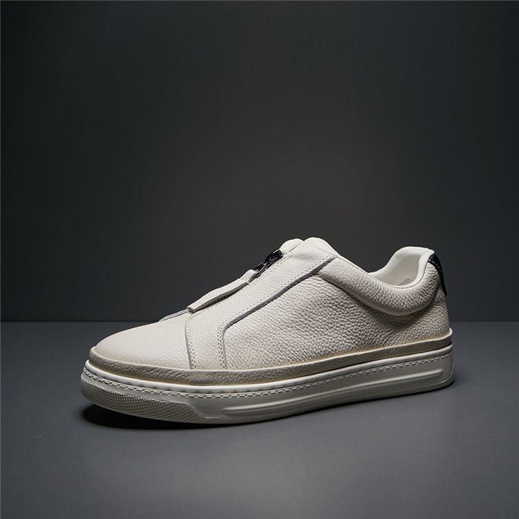 Mocassini estivi da uomo di qualità imbattibile, con suola morbida, stile britannico di alta qualità, casual, in pelle, bianchi_voghion.com