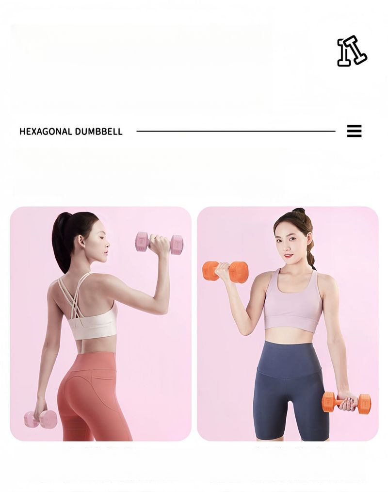 New Wom Fitness Home Exercise Eco-fridly Childr's Yoga Kettlebell Style Weight Loss Small Colorful Dumbbells For_voghion.com