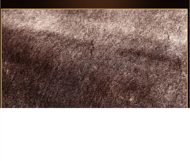 Abrigo largo de piel de mapache de invierno con cuello de piel grande para hombre abrigo de cuero grueso_voghion.com