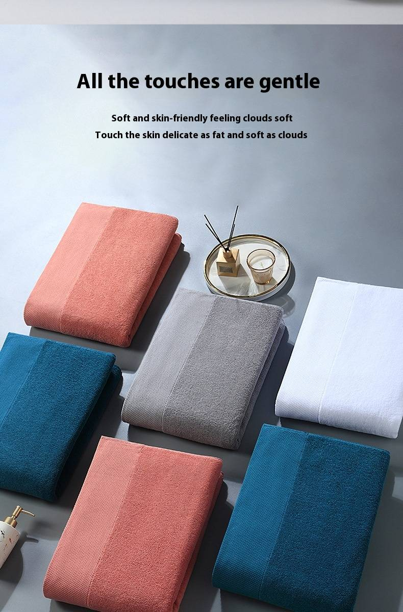 Premium hotellhåndkle i 100 % bomull – ekstra stort og tykt (80 x 40 cm) superabsorberende og hurtigtørkende, mykt ansikts- og badehåndkle for hjem og reiser_voghion.com