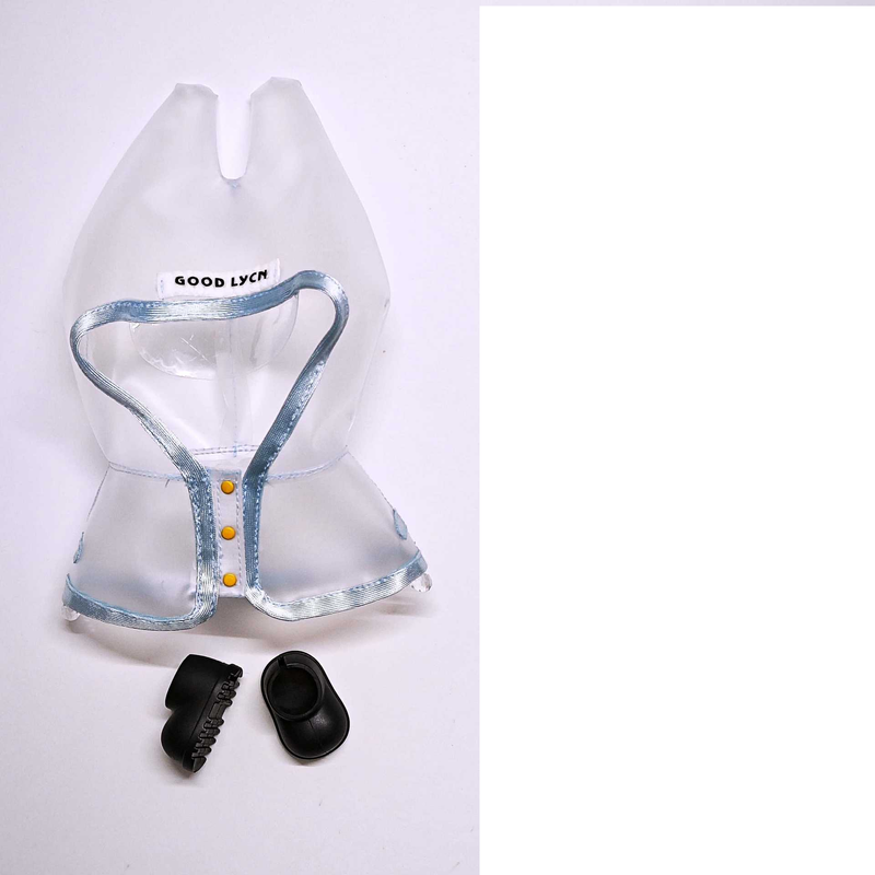 Doll Clothes LBB Doll Clothes Transparent Raincoat Doll Replacement Clothes Suitable For 15 17cm LBB Clothes One, Two And Three Generations_voghion.com