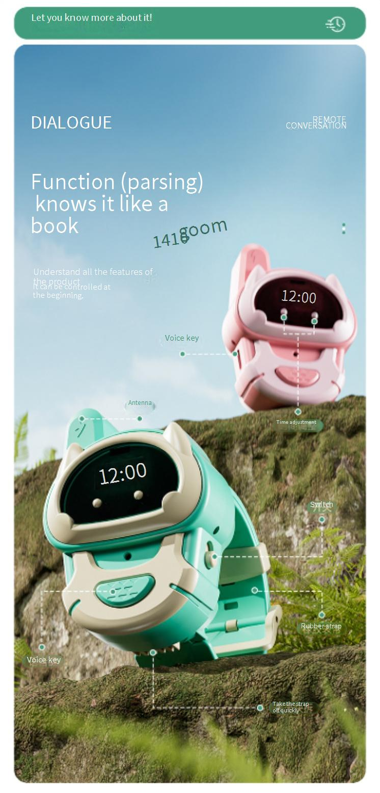 Walkie Talkie para niños, reloj de larga distancia, intercomunicador inalámbrico, juguete para exteriores e interiores, buscapersonas, interacción entre padres e hijos._voghion.com