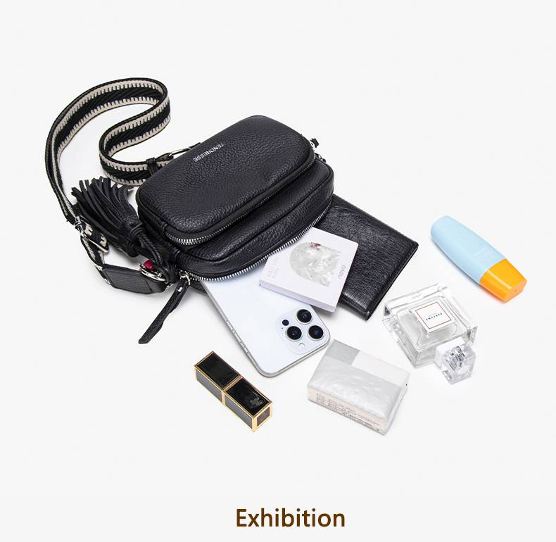 Women's Small Crossbody, Multi-Compartment Mobile Phone Wallet With Adjustable Shoulder Strap_voghion.com