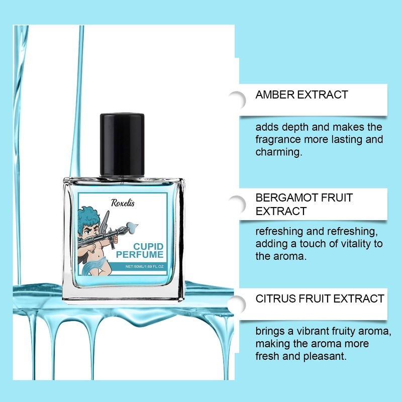 Perfume em Spray Colônia Cupid - Perfume portátil suave e elegante com aroma duradouro, ideal para encontros de casais para melhorar o ambiente_voghion.com