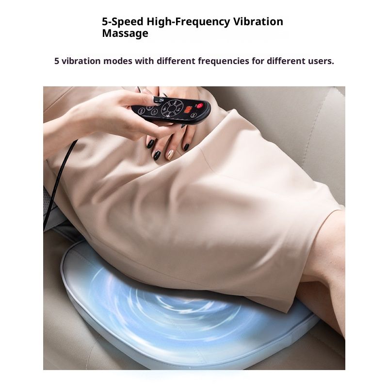 Cuscino massaggiante professionale con termoterapia - 6 nodi vibranti per alleviare il dolore al collo, alla schiena e ai fianchi_voghion.com