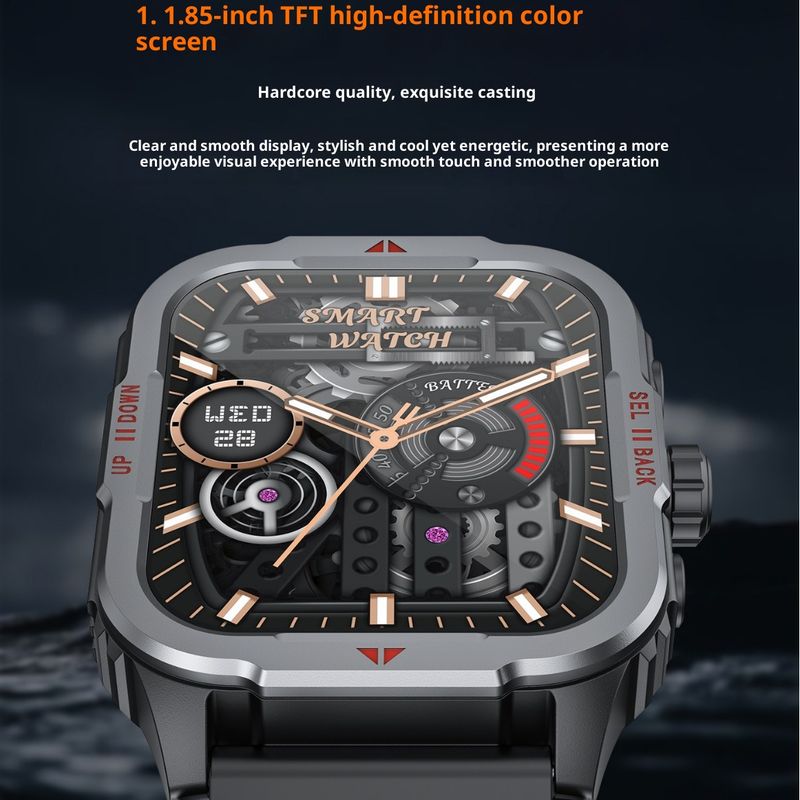 G129 Smart Watch With Bluetooth Calling, Heart Rate & Blood Pressure Monitor, IP68 Waterproof, Fitness Tracker For Men Women_voghion.com