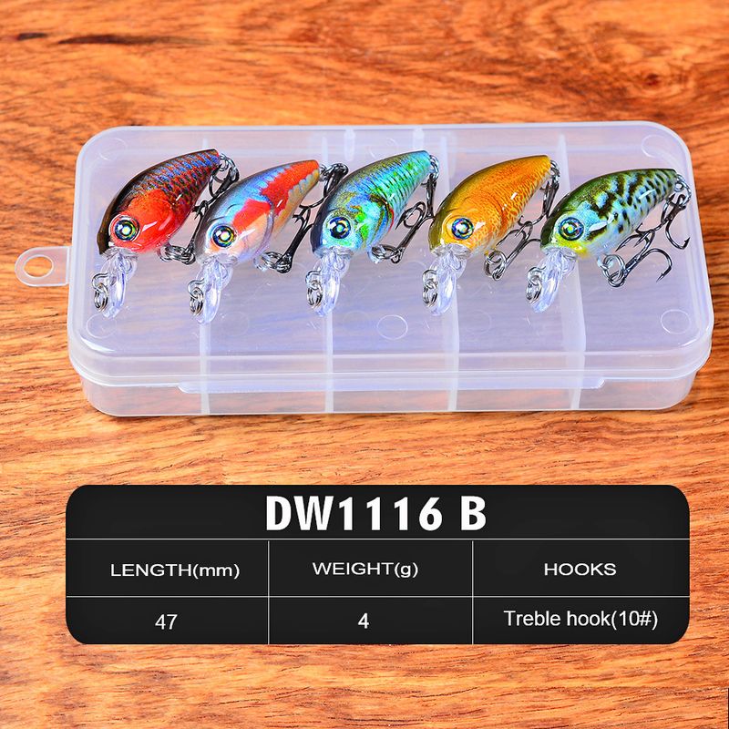 Lure Rockfish 10 Pieces Popper Fishing Bait PP Box Set Multiple Styles_voghion.com