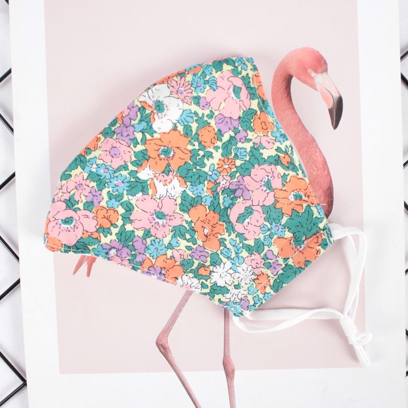 Mască imprimată pentru adulți, mască dublă respirabilă, rezistentă la praf, cu filtru, reglabilă_voghion.com