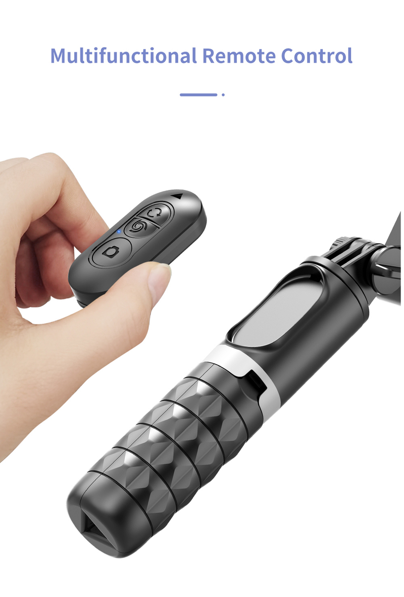 Estabilizador de articulación universal para smartphone, trípode selfie de 2 ejes, con seguimiento facial, rotación de 360°, puerto 4 en 1_voghion.com