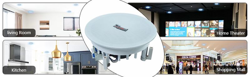 5 Core 6.5 inch Ceiling Speaker 60W Peak 2-Way Home Audio • In Wall Speakers w Tweeter - CL 6.5-12 2W_voghion.com