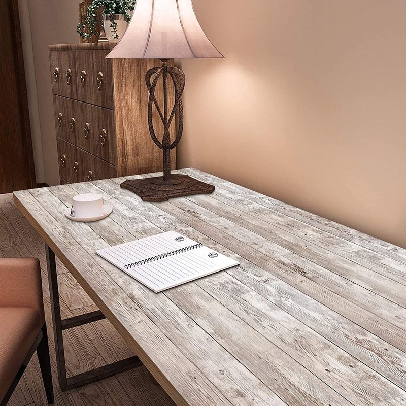 New 3D Realistic Wood Grain PVC Self-Adhesive TV Background Wall Home Renovation Wallpaper_voghion.com