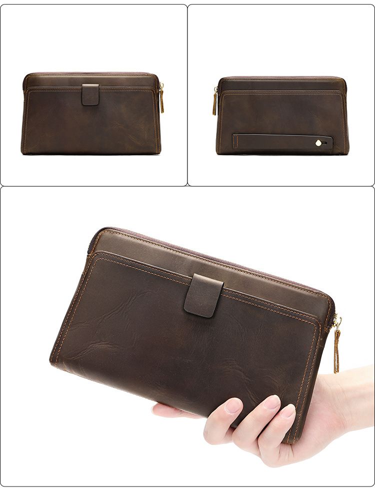Men's Leather, Casual Cowhide Handbag, Business Envelope Bag, Fashion Men's Handbag_voghion.com