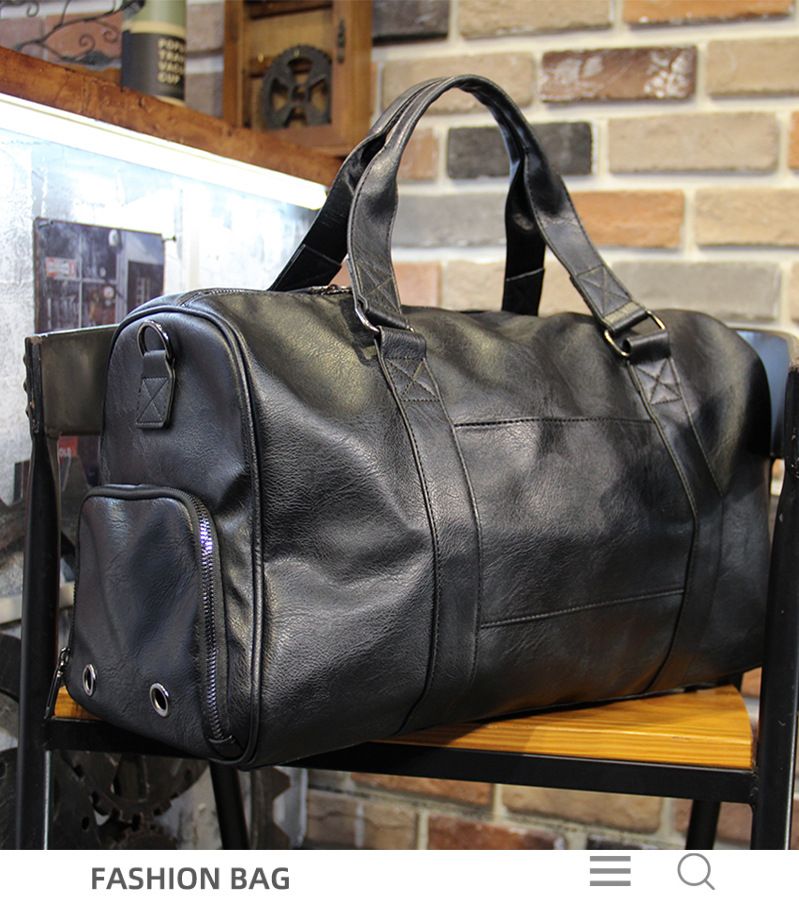 Wet dry separation handheld bag with large capacity shoe compartment, short distance business travel boarding bag,_voghion.com