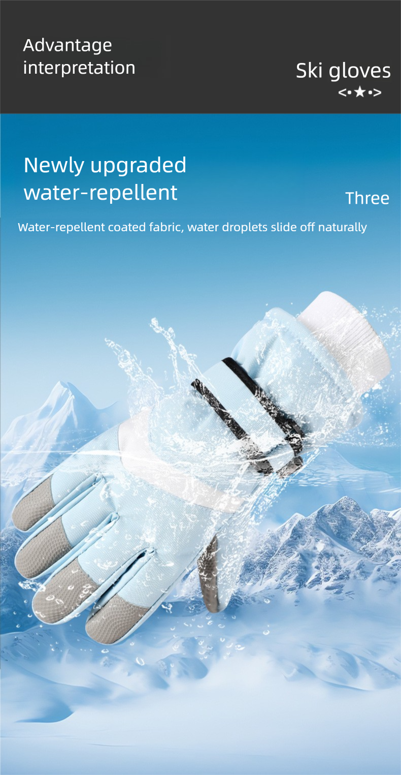 Erwachsene Ski Fleece-gefütterte warme neue Winter Radfahren Reiten Outdoor Männer und Frauen Touchscreen Handschuhe_voghion.com