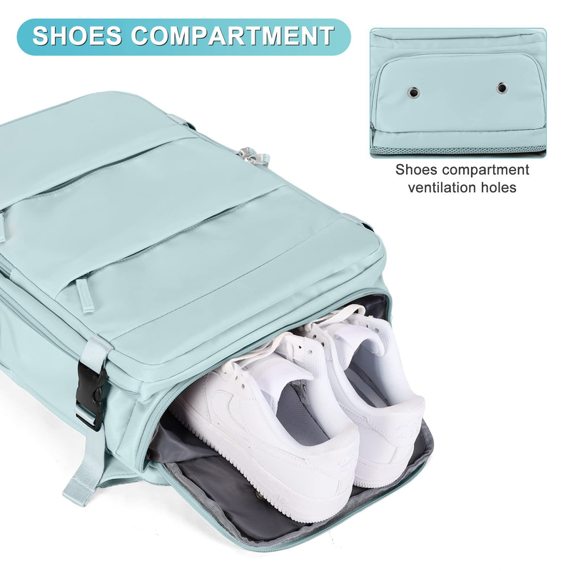 Reiserucksack für Damen, großes Fassungsvermögen, multifunktionales Gepäck, Freizeitrucksack, Reisetasche für Geschäftsreisen, Schultasche für Studenten_voghion.com