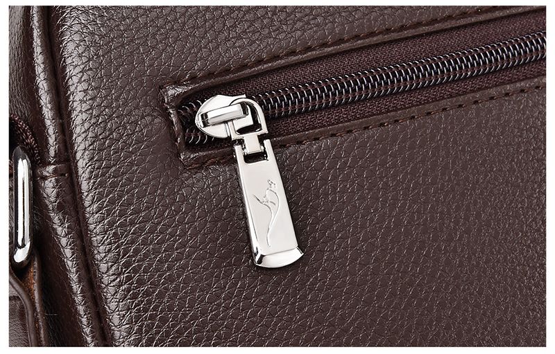 Small Male Shoulder Briefcase For Man PU Leather Tote Handbag Porter Messenger Satchels Crossbody Square Side Ipad Pouch_voghion.com