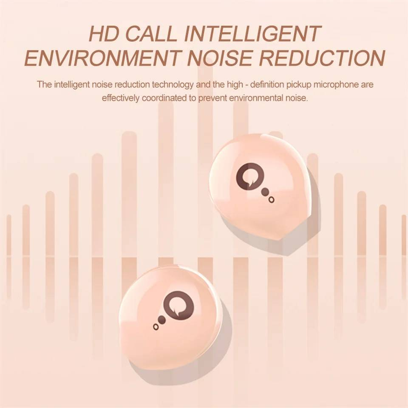 Nearly Invisible Wireless Earbuds,Bluetooth 5.3 Headphones For Office Business, HiFi Stereo Sound, Comfortable Hidden Wear, Perfect For IPhone Android_voghion.com
