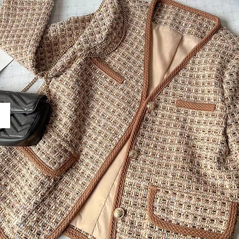 Esplosione della moda femminile piccola fragranza di qualità abito da socialite abito invernale a cappotto corto stile invernale femminile_voghion.com