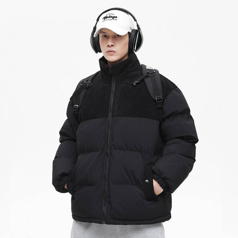 Herrenbekleidung Neue wattierte Jacke für Herren, Winter, Teenager, verdickte Baumwolljacke mit Kapuze_voghion.com