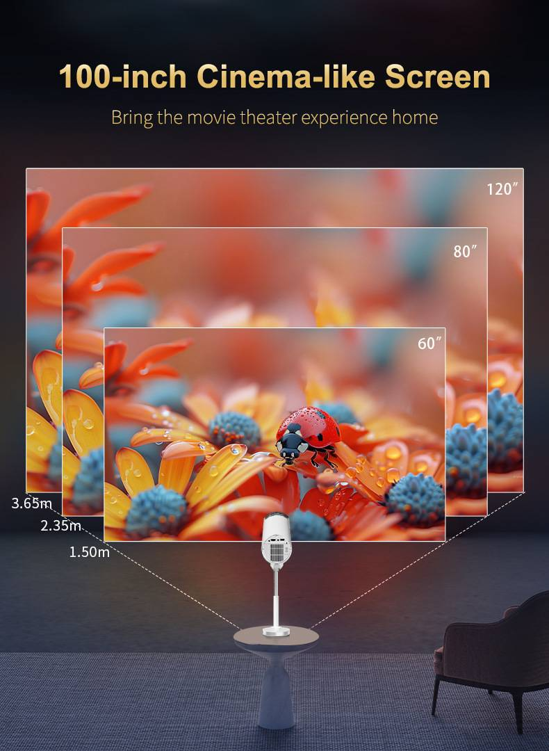 2025 Retractable Integrated Projector for Home Use_voghion.com