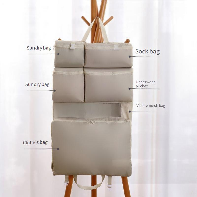 Resepackkuber Set Vattentäta kompressionsväskor för resväska Organisera kläder Underkläder Tillbehör Lättviktig bagageorganisatör_voghion.com