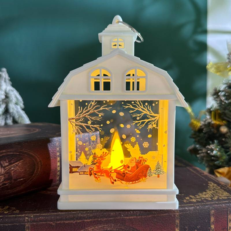 Decoraciones navideñas, luces nocturnas retro portátiles, adornos LED, decoraciones colgantes, accesorios creativos para escaparates._voghion.com