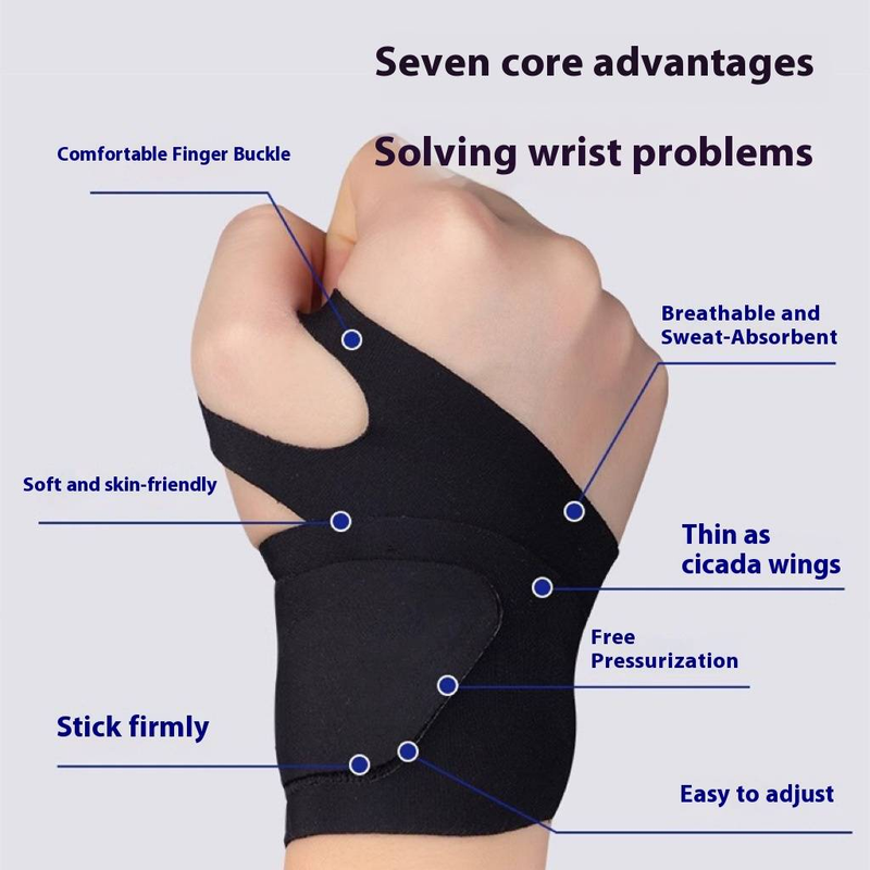 Muñequera deportiva para distensiones articulares y esguinces de mano, ideal para fitness, ligera y transpirable, para hombre y mujer._voghion.com