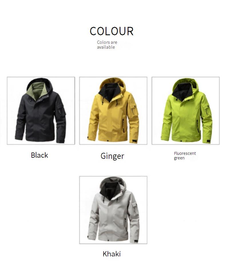Men's Tactical Storm Jacket – Waterproof Workwear Hoodie With Reinforced Elbows (M-5XL, Anti-Scratch Polyester)_voghion.com