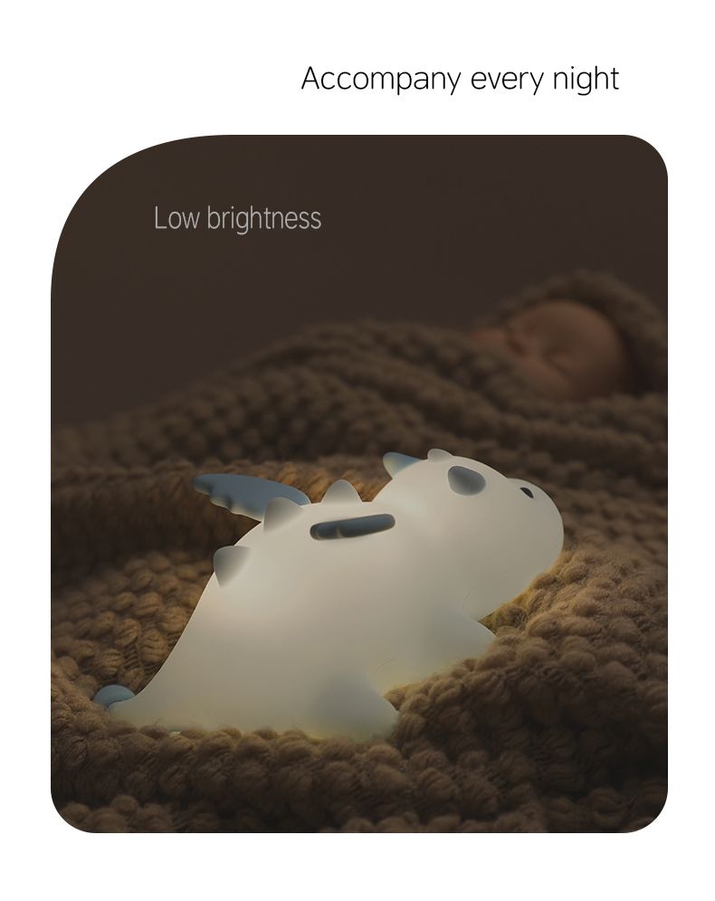 Luce notturna a forma di drago di latte, in silicone, colorata, con atmosfera, regalo di compleanno creativo per bambini e fidanzata_voghion.com