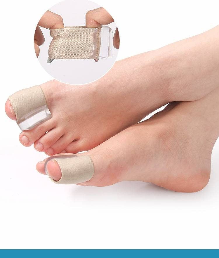 Separatore dita SEBS per alluce valgo e dita sovrapposte - Correttore morbido per alluce valgo, da indossare giorno e notte, color carne (taglia S/L, confezione da 1 pezzo)_voghion.com