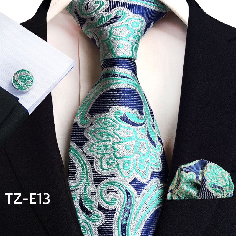 Acessórios de vestuário Paisley cintura flor gravata masculina bolso quadrado punho terno de três peças_voghion.com