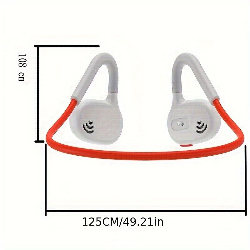 Kabellos Open-Ear 5.3 Loftleitungs-Kopfhörer - Duebelmikrofon-Rauschënnerdréckung, Siri Stëmmassistent & Stereo-Sport_voghion.com