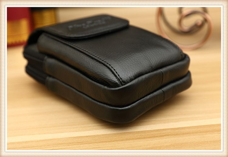 Leder-Handy-Hüfttasche mit Gürtel für Herren, 5/5,5/6 Zoll Telefontasche, kleine Hüfttasche aus Rindsleder, multifunktional_voghion.com
