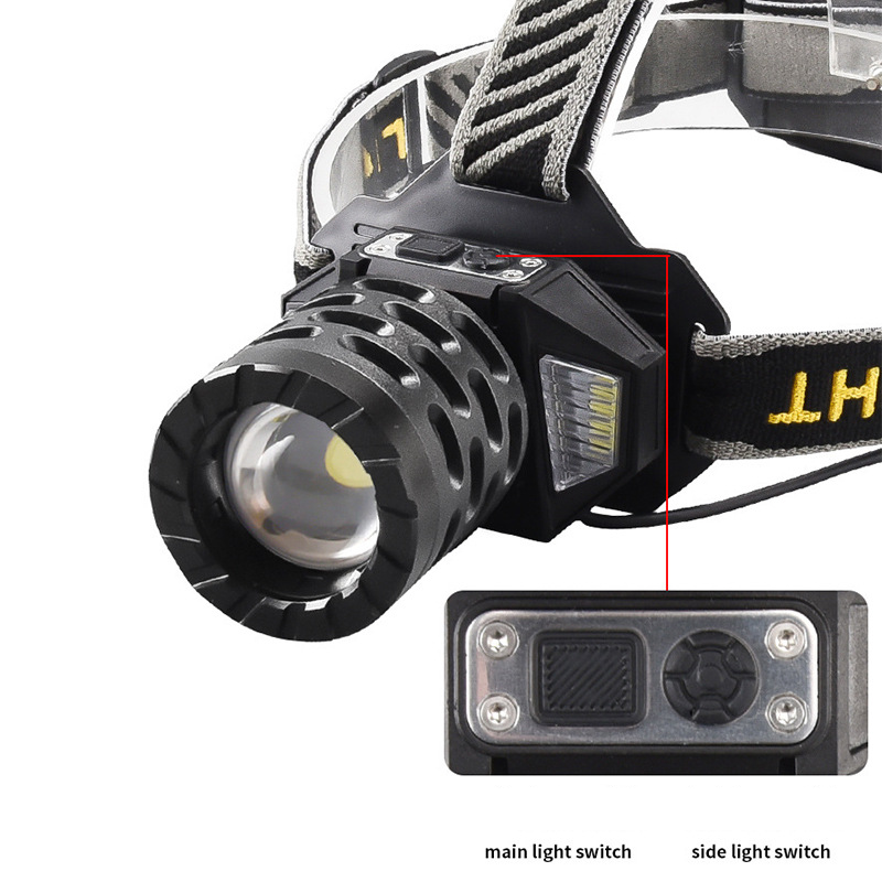 P160 Zoom sterke koplamp LED buiten multifunctionele verlichting oplaadbare koplamp_voghion.com