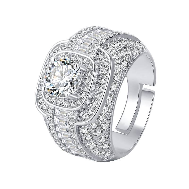 Anello da donna con diamanti da 1 carato, stile versatile e di lusso di alta gamma_voghion.com