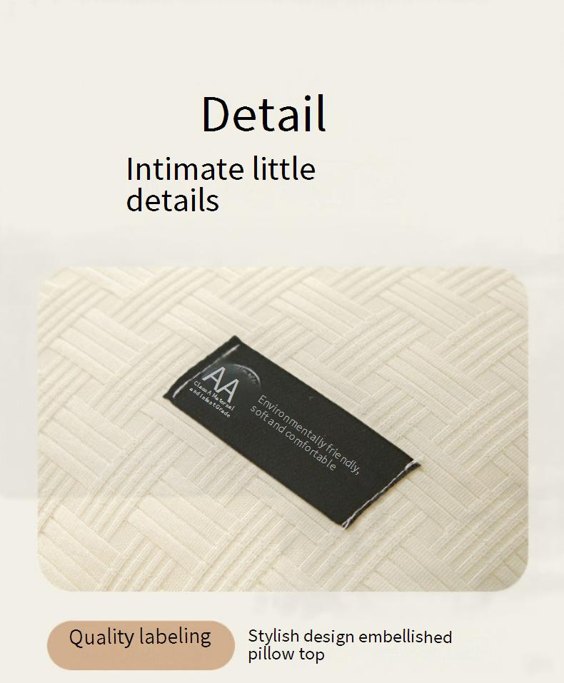 Klasse A vaffelpude - Højspændstig memory foam-pude med alternativt dunfyld, ikke-deformerbar til sidesovere_voghion.com