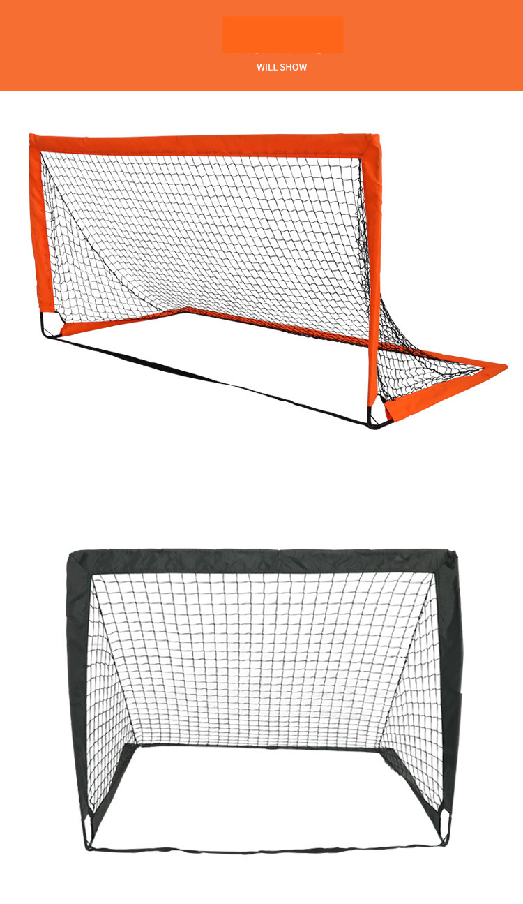 Kids Soccer Training Set - Portable Foldable Goal With Football Net For Indoor & Outdoor Play (Includes Ball & Pump)_voghion.com