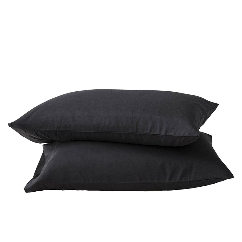 Premium Polyester Pillowcase Set – Soft 40s Fabric, Hypoallergenic & Wrinkle-Resistant (51x76cm & 50x101cm, 5 Classic Colors)_voghion.com