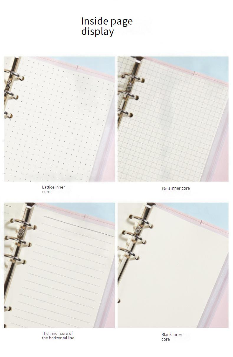 Refillable Notebooks A5A6 Macaron Simple Notebook Soft Loose Leaf Student Prize Notepad Spot Handbook Wholesale Girl Heart_voghion.com