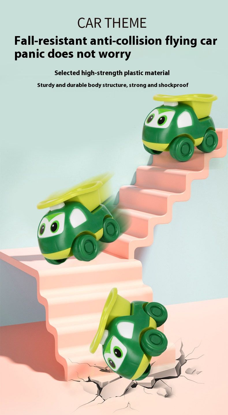 Pull-Back Inertia Construction Vehicle Toy – Surprise Egg Capsule Car (Fire Truck, Dump Truck, Mixer & More) – Fun Educational Play For Kids_voghion.com