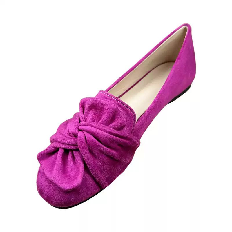 Flache Damenschuhe mit quadratischer Zehenpartie, einfarbig, Größe 33–44, schlichter, prägnanter Stil, passend für den Alltag, Wildleder-ähnliche Lederschuhe für Mädchen, Ganzjahres-Fahrschuhe_voghion.com