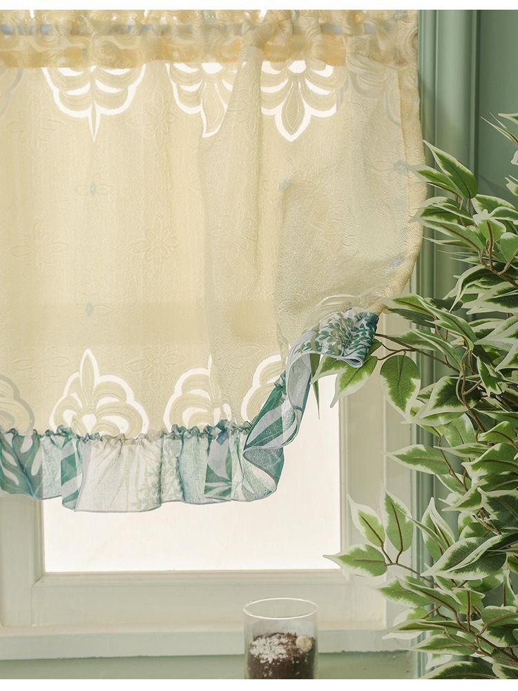 Klassischer abstrakter Türvorhang – staubdichter Raumteiler aus Polyester für Wohnzimmer, Schlafzimmer und Eingangsbereich, Volant mit Stangentasche_voghion.com